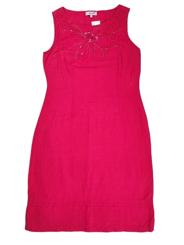 Per una pink linen - una, midi